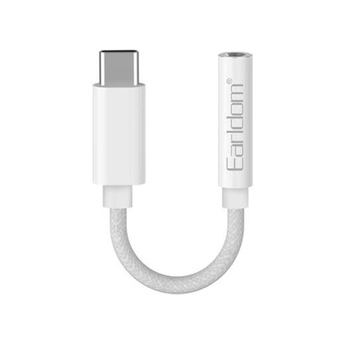 Аудио адаптер Earldom OT69 AUX 3.5mm - Type-C, белый