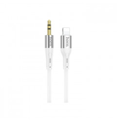 Аудиокабель HOCO UPA22 Lightning to DC3.5 Jack (1m), белый
