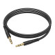 Аудиокабель HOCO UPA24 AUX 3.5 Jack (1m), нейлон, чёрный