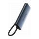 Хаб разветвитель Baseus Ultra Joy Series Type-C на 4 USB-A 3.0 + Type-C 5 В, серый космос