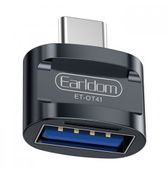 OTG адаптер Earldom ET-OT41 Type-C to USB, чёрный