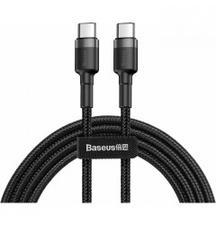 Кабель Baseus Cafule Cable Type-C - Type-C PD2.0 (1m), чёрный