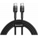 Кабель Baseus Cafule Cable Type-C - Type-C PD2.0 (1m), чёрный