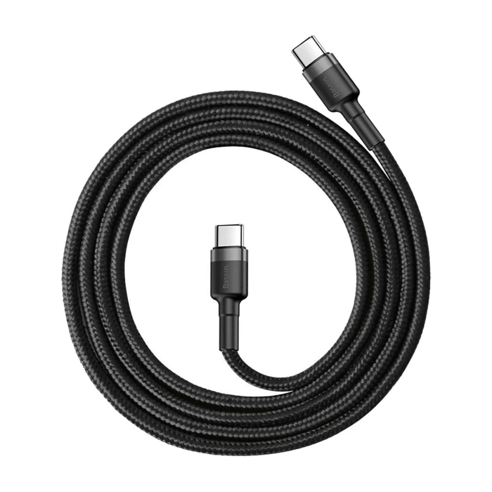 Кабель Baseus Cafule Cable Type-C - Type-C PD2.0 (1m), чёрный