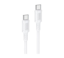 Кабель Borofone BX111 Feliz Type-C - Type-C 60W (1m), белый