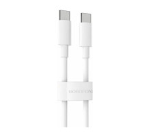 Кабель Borofone BX44 High-Energy Type-C - Type-C 5A/100W (2 метра), белый