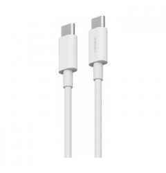 Кабель CukTech Type-C - Type-C 5A (100W) 1 метр, белый