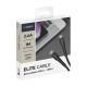 Кабель Deppa Armor Cable Type-C - Type-C 2.4A (1m), нейлон, чёрный