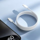 Кабель Joyroom S-A45 Ben Series Type-C - Type-C PD60 Вт (1.2 метра), нейлон, белый