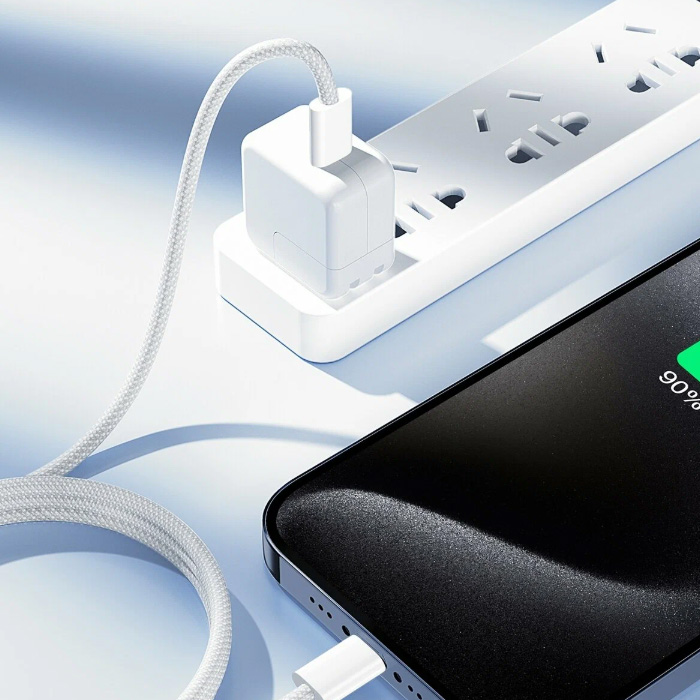 Кабель Joyroom S-A45 Ben Series Type-C - Type-C PD60 Вт (1.2 метра), нейлон, белый