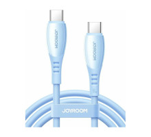 Кабель Joyroom S-A59 Vibrant Series Type-C - Type-C PD60 Вт (1.2 метра), голубой