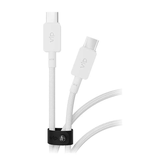 Кабель VLP Nylon Cable Type-C - Type-C 100W (120 сm), белый