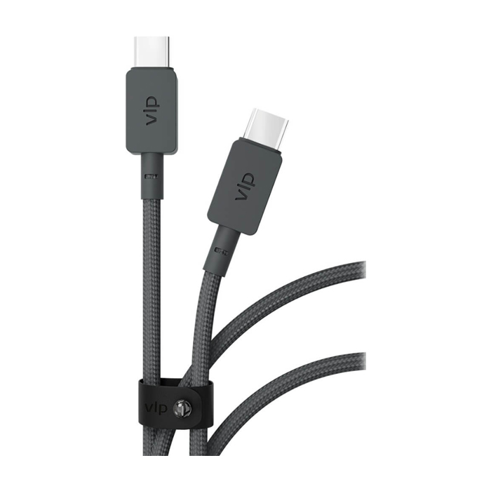 Кабель VLP Nylon Cable Type-C - Type-C 100W (120 сm), чёрный