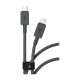Кабель VLP Nylon Cable Type-C - Type-C 100W (120 сm), чёрный