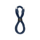 Кабель VLP Nylon Cable Fast Charger Type-C - Type-C (120 сm), синий