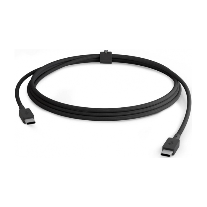 Кабель VLP Nylon Cable Fast Charger Type-C - Type-C (120 сm), чёрный