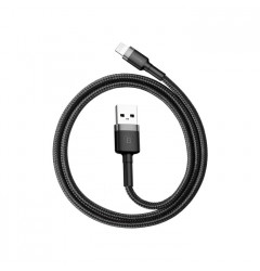 Кабель Baseus Cafule Cable USB Lightning (1m), чёрный с серым