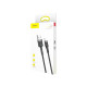 Кабель Baseus Cafule Cable USB Lightning (1m), чёрный с серым