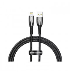 Кабель Baseus Glimmer Series USB Lightning (1m), плетёный, чёрный