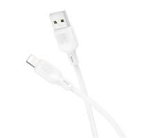 Кабель Borofone BX113 Lenny USB Lightning (1 метр), силикон, белый
