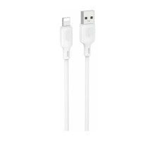 Кабель Borofone BX113 Lenny USB Lightning (1 метр), силикон, белый