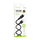 Кабель Borofone BX113 Lenny USB Lightning (3 метра), силикон, чёрный