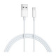 Кабель Cuktech AL813C USB Lightning (1 метр), белый