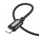 Кабель HOCO X89 Wind USB Lightning (1 метр), нейлон, чёрный