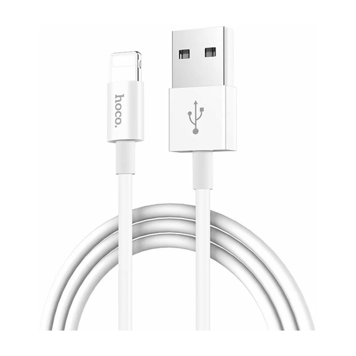 Кабель HOCO X23 Skilled USB Lightning (1m), белый