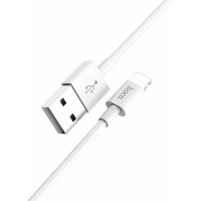Кабель HOCO X23 Skilled USB Lightning (1m), белый