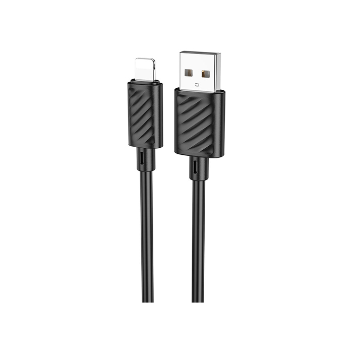 Кабель HOCO X88 Gratified USB Lightning (1m), чёрный