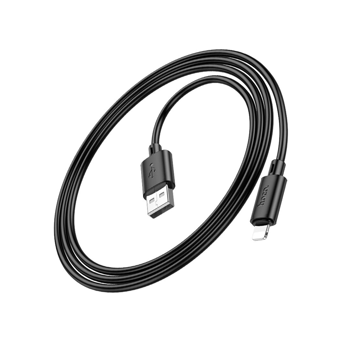 Кабель HOCO X88 Gratified USB Lightning (1m), чёрный