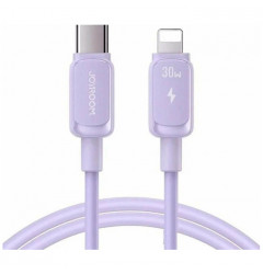 Кабель Joyroom S-A14 Multi-Color Type-C - Lightning PD30 Вт (1.2 метра), фиолетовый
