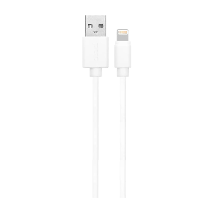 Кабель Pero DC03 USB Lightning 2.4A (1 метр), белый