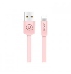 Кабель USAMS US-SJ199 U2 USB Lightning 2A (1.2m), розовый