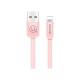 Кабель USAMS US-SJ199 U2 USB Lightning 2A (1.2m), розовый
