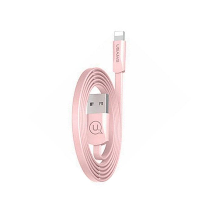 Кабель USAMS US-SJ199 U2 USB Lightning 2A (1.2m), розовый