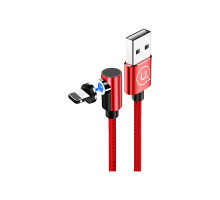 Кабель USAMS US-SJ444 U54 Magnetic USB Lightning 2A (1.2m), красный