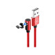 Кабель USAMS US-SJ444 U54 Magnetic USB Lightning 2A (1.2m), красный