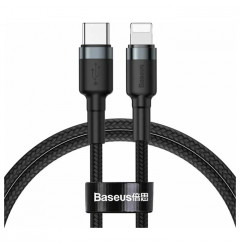 Кабель Baseus Cafule Type-C - Lightning PD20W (1m), чёрный