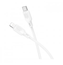 Кабель Borofone BX113 Lenny Type-C - Lightning (1 метр), силикон, белый