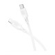 Кабель Borofone BX113 Lenny Type-C - Lightning (1 метр), силикон, белый