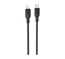 Кабель Borofone BX113 Lenny Type-C - Lightning 27 Вт (2 метра), силикон, чёрный