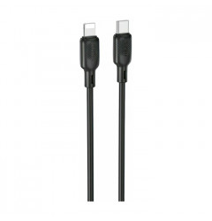 Кабель Borofone BX113 Lenny Type-C - Lightning 27 Вт (2 метра), силикон, чёрный