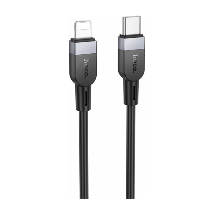 Кабель HOCO X109 Energy Type-C - Lightning 20W (1 метр), силиконовый, чёрный