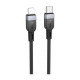 Кабель HOCO X109 Energy Type-C - Lightning 20W (1 метр), силиконовый, чёрный