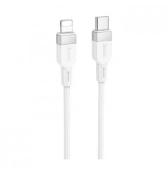 Кабель HOCO X109 Energy Type-C - Lightning 27W (1 метр), силиконовый, белый