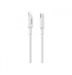 Кабель HOCO X56 New Original Type-C - Lightning (1m), плетёный, белый