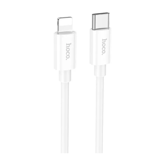 Кабель HOCO X87 Magic Silicone Type-C - Lightning 20W (1m), белый
