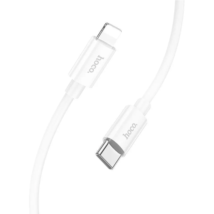 Кабель HOCO X87 Magic Silicone Type-C - Lightning 20W (1m), белый